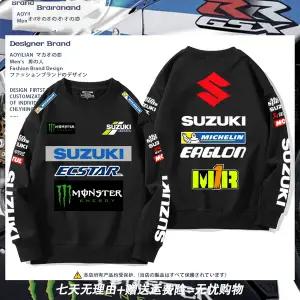 레이싱 자켓 재킷 점퍼 유니폼 모터팀 스즈키 슈트 크루넥 스웨트셔츠 팩토리 팀 라이딩 모터사이클 운전자