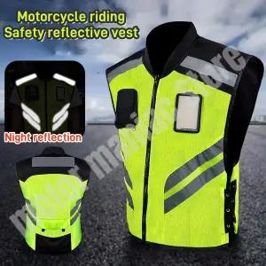 경량 패딩 조끼 다운 겨울 방한 바이크 오토바이 안전 라이딩 세트 반사 여행 야간 형광 바이커