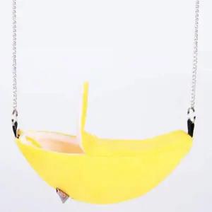 [골드스마일]햄스터 바나나 해먹 그네 침대 다람취 놀이터 휴식 햄스터용품