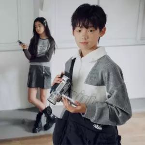 [갤러리아] [TMIU] 티미유 주니어 골지 카라 집업 맨투맨 TUSM254M05U