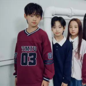 [갤러리아] [TMIU] 티미유 주니어 오버핏 브이넥 맨투맨 TUMT254M02U