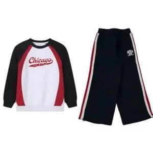 [갤러리아] (NBA키즈)BOS 오버핏 컬러블럭 기모 맨투맨 세트(K254TS080/TP080/19)