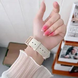 [알티피아]갤럭시워치 6 5 4 호환 금장 가죽 패션 스트랩 시계줄