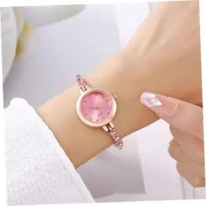[골드스마일]여성시계 샤인스톤슬라이드여성손목시계(핑크)여자시계