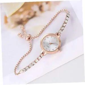 [골드스마일]여성시계 샤인스톤슬라이드여성손목시계(화이트)