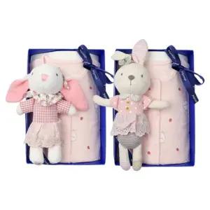 [갤러리아] (압소바출산,백일,돌,내의세트)아네모네슬림내의+토끼딸랑이세트(A1A-10381SET)