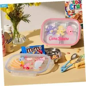 [골드스마일]식판 케어베어 5구 식판 도시락 2종 파우치포함