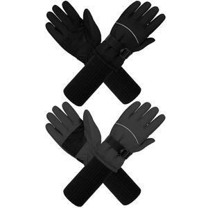 [미국배송] 쿠라비 2팩 롱 겨울 스키 장갑 방수 따뜻한 눈 두꺼운 남녀 공용 미튼 여아용