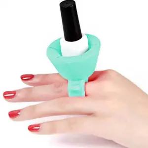 [하프클럽/]민트 네일 도구 고정 홀더 셀프 매니큐어 실리콘