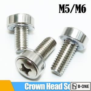 20p/set 캐비닛 나사 304 스테인레스 스틸 M5x16 M6x16mm 랙 마운트 케이지 너트 볼트 및 네트워크 서버 섀