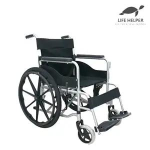 라이프헬퍼 접이식 수동 휠체어 A2 (링거꽂이) 13.4kg 경량 장애인 노인 야외 병원 실내 요양원