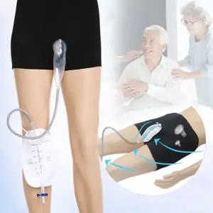 도뇨관 소변 남성 요실금 주머니 노인 팬티 간이 소변 (WFFUNTQ)