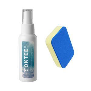 TOKTEE 프로페셔널 탁구 고무 청소 세트, (고무 클리너, 청소 스폰지), 휴대용 탁구 배트 청소 세트