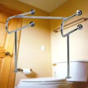 장애인핸들 연결형 세면기 안전바 보조 핸드레일 WFKYZ5J