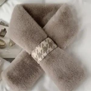 (색상 그레이)5색 1개 털목도리 고리목도리 쁘띠목도리 미니목도리