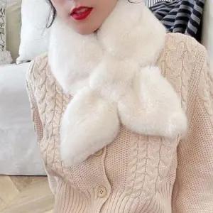 퍼 여성 머플러 밍크 목도리 겨울 스카프 데일리 워머 데일리목도리 퍼스카프 니트목도리 퍼머플러 용목도