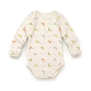 [위드오가닉]말띠해 오가닉 신생아 바디수트