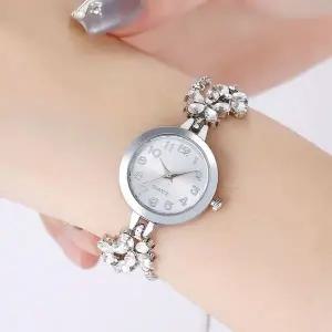 [골드스마일]데이지 슬라이드 여성 손목시계(실버)