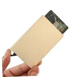 [콩심팥심]카드지갑 오토메탈슬라이드카드홀더(골드)신용카드케이스