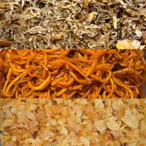 마른 반찬 밑반찬 삼종 세트 쥐포조림 + 고추장 진미채 볶음 + 지리 멸치 아몬드 볶음 인기 밑반찬