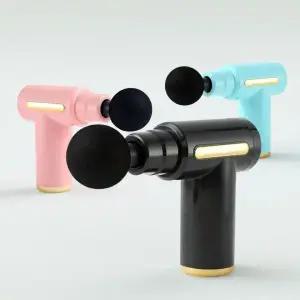 [골드스마일]골드 목 어깨 안마기 무선 마사지건