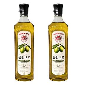 사조대림 해표 압착 프리미엄 올리브유 900ml x 2개