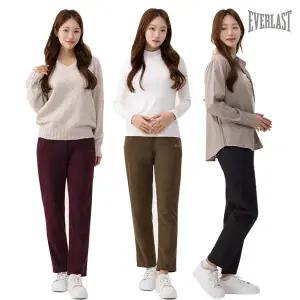 에버라스트 여성 코듀로이 팬츠 밴딩 기모 골덴 바지