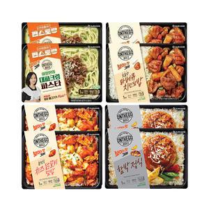 온더고 혼합세트8(대파크림파스타2,함박2,치즈닭갈비2,바베큐덮밥2)