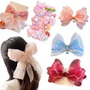 투해피 유아 헤어핀 아동머리핀 세트 / 머리끈 헤어악세사리