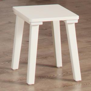 헤라 화이트 원목도장 스툴/화장대 의자