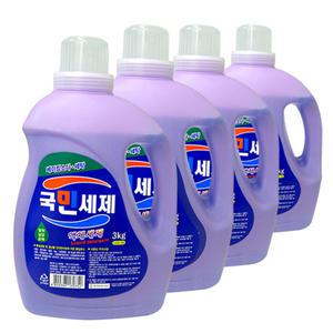 국민세제 고농축 진한겔 액체세제 3Lx4개