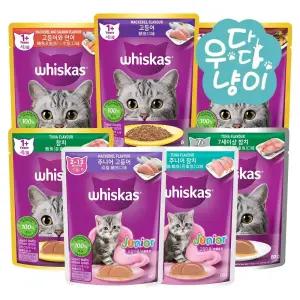 위스카스 파우치 80g 고양이간식