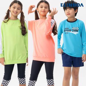 25 엘인보아 키즈 주니어 루즈핏 래쉬가드 세트 초등 남아 여아 수영복 상하 국내생산