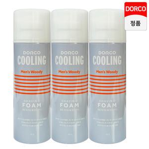쿨링 쉐이빙폼 맨즈 우디 210mi X 3개/win3/도루코 면도크림
