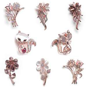 큐빅 브로치 정장 코디 반짝이는 보석 브로치