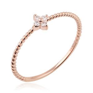 14K 심플레이디스플라워링반지 gold 금 꽃 여자 골드 미스링