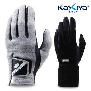 카시야 남/여 방한 겨울용 양손 골프장갑 파크골프