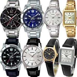 카시오 가죽메탈손목시계 남성여성학생 정장방수 수능시계