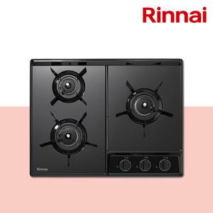 린나이 3구 가스쿡탑 빌트인 가스레인지 RBR-NC310DJ (타공치수 560x430)