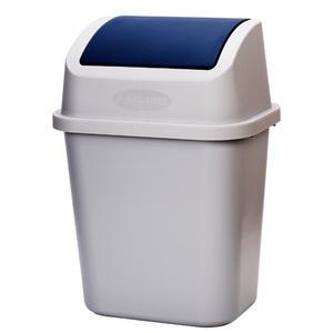 30리터 하프스윙 휴지통 그레이 / 쓰레기통