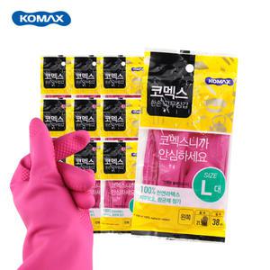 코멕스 한손 고무장갑 왼쪽 대 x 10개