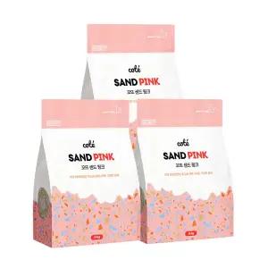 꼬뜨 샌드 먼지없는 벤토나이트 핑크 고양이 모래 6kg x 3개 (총 18kg)