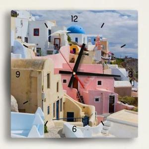 [핫트랙스]tb028- 컬러풀산토리니_인테리어벽시계