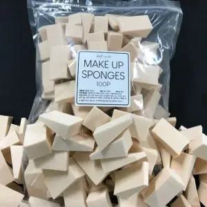 젠득한 대용량 퍼프 스폰지 100개입(삼각형 살색)