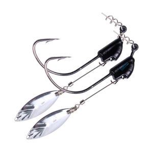 고급형 롱 블레이드훅 (2개입) 락스피너 웨이트 스위밍 훅 플래시스위머
