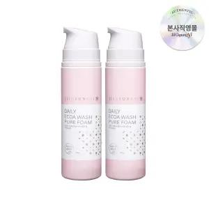 [질경이] 순한 여성청결제 데일리 에코아워시 퓨어폼 150g 2개