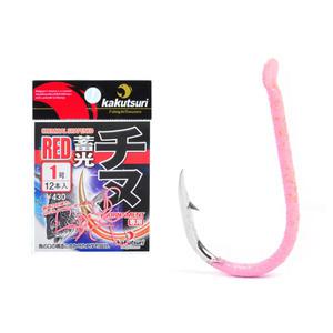 카쿠쯔리 지누 축광 레드 장축광 투톤 감성돔 바늘