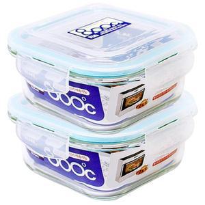 오븐락 유리 반찬통 글라스 밀폐 정사각3호 800ml