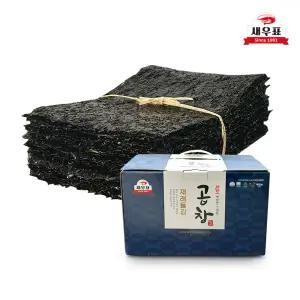 새우표 프리미엄 완도 26년 수매 햇 곱창김 50매 특품 + 선물박스 대한민국 수산 김 명인1호