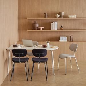 한샘 미나 스틸 반타원 4인 1400 식탁